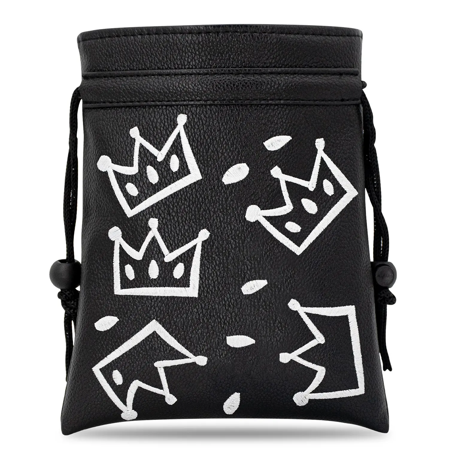 Cheese Crown Style Golf Bag with Drawstring Closure, Portable Durable Faux PU Golf Ball & Tee Pouch, Perfect Gift for Golfers, Golf Accessories, Golf Pack
