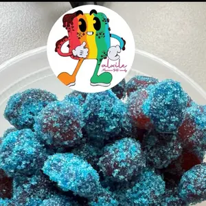 All Chile  Gummies Super Sour Blue Razz Viral Gusher Bombs 6 oz
