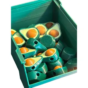 Avocado Shaped Kandi Beads