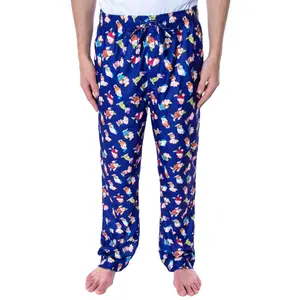 Disney Men's Snow White and The Seven Dwarfs Allover Character Loungewear Sleep Pajama Pants
