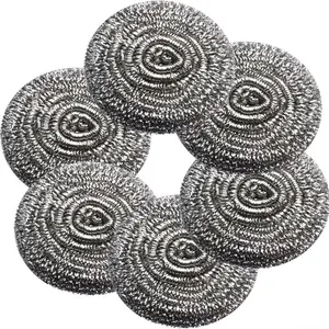 20 Count Non-Shed Steel Wool Scrub Balls, Heavy Duty Iron Wire Sponges for Removing Hard Stains and Kitchen Grease
