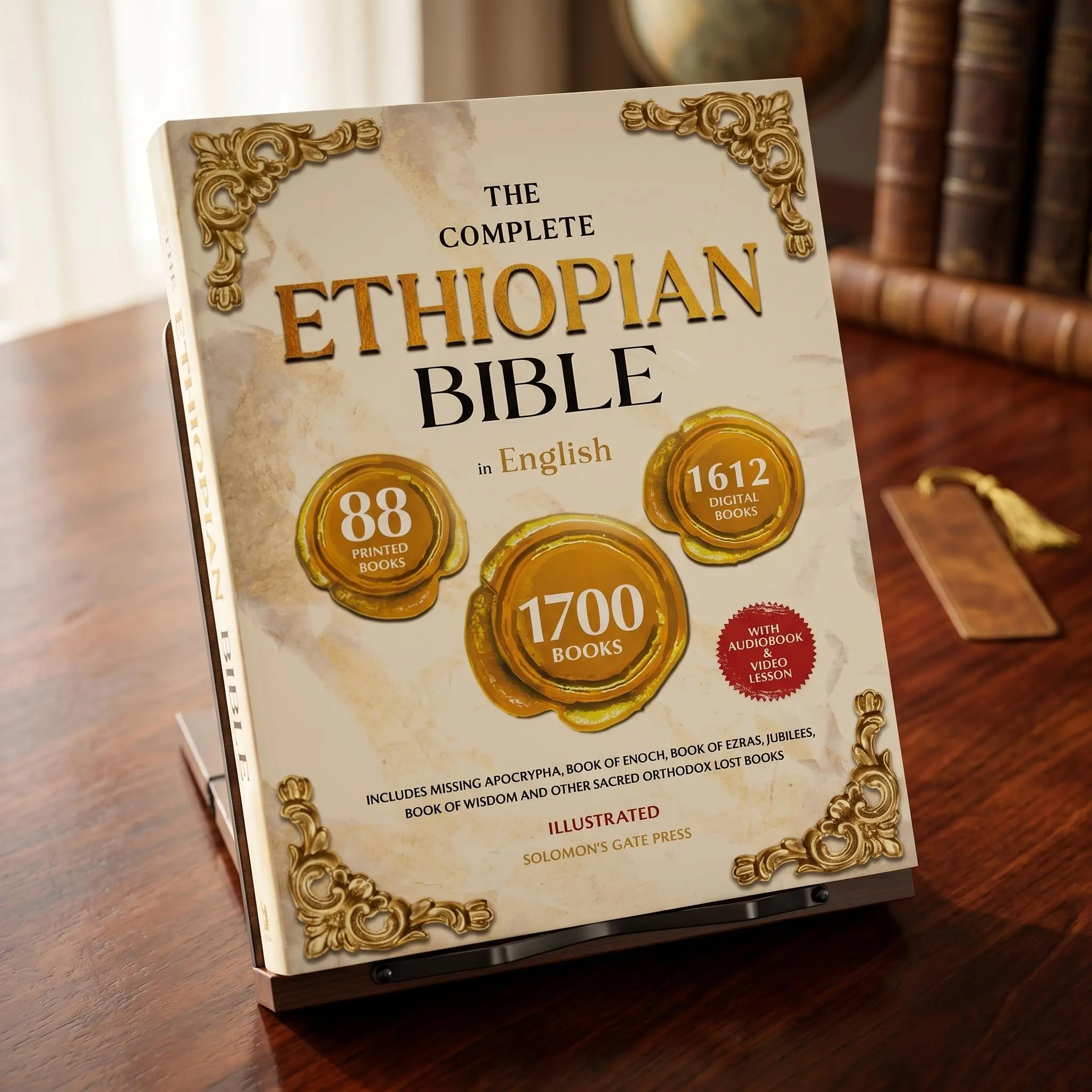 Complete Ethiopian Bible in English Illustrated Edition | Features Book of Enoch, Jubilees, Apocrypha & Orthodox Biblical Writings