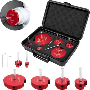 6 count PVC Pipe Reamer Kit Includes 3/4'', 1'', 1-1/2'', 2'', 3'', 4'',  Pipe Reamer Fitting Saver Kit for PVC CPVC and ABS Plumbing, Reed Reamers Kit Compatible with Standard 1/2" Drills