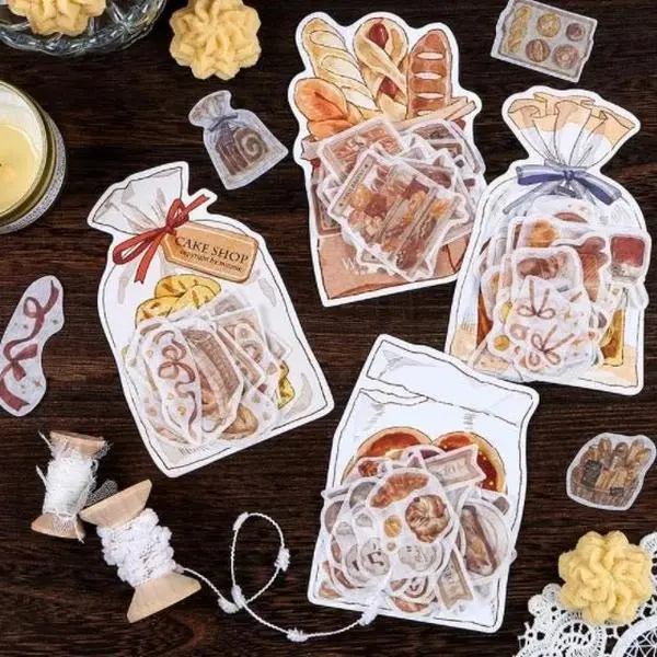Bakery Bread Themed Aesthetic Washi Deco Stickers