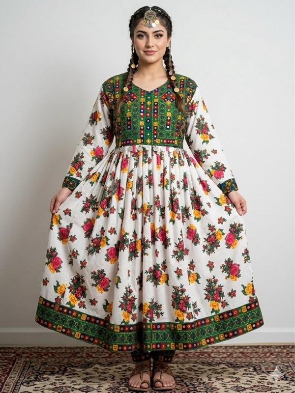 1 piece- Traditional Afghan Dress