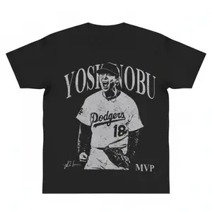 Yoshinobu Baseball Mvp Vintage Comfort Colors Shirt y2k cotton fashion Streetwear Shortsleeve Casual Tee Precious  Top Trending Gift for Fans
