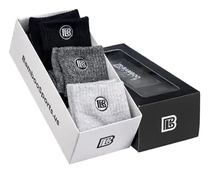 Premium Bamboo Rayon Quarter Crew Socks Gift Box