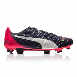 PUMA Evopower 1.2 FG Firm Ground Soccer Cleats - Peacoat/White/Bright Plasma