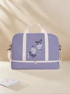 Women's Travel Bag, Lightweight Handbag with Shoe Compartment, Waterproof Weekend Gym Bag, Wet Bag Hospital Use, Casual Style