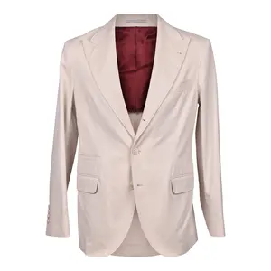 Beige Cotton Blazer
