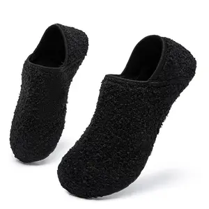 VIFUUR House Slippers for Women Men Slip on Indoor Barefoot Slipper Socks Fuzzy Cozy Sock Shoes for Home Bedroom Travel