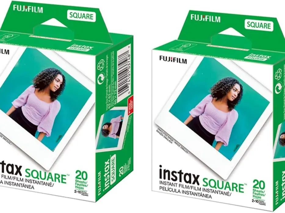 Fujifilm instax Square Instant Color Film, 2-Pack Camera Film for Instant Photography Accessories