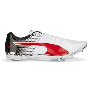 PUMA Mens Evospeed Electric 13 And Field Running Sneakers Shoes - White