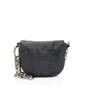 Pre-owned BURBERRY Crystal Shoulder Bags Suede Knight Mini Shoulder Bag