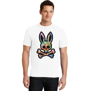 Bone Graphic T-Shirt Rabbit Design Unisex Short Sleeve Crew Neck Streetwear Hip Hop Style Tee for Summer Spring Casual Trending 2000s cute clothes Crewneck Tshirt