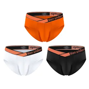 New Men's Sexy V-Waistband Briefs Laser Gradient Low-Rise Comfort Underwear