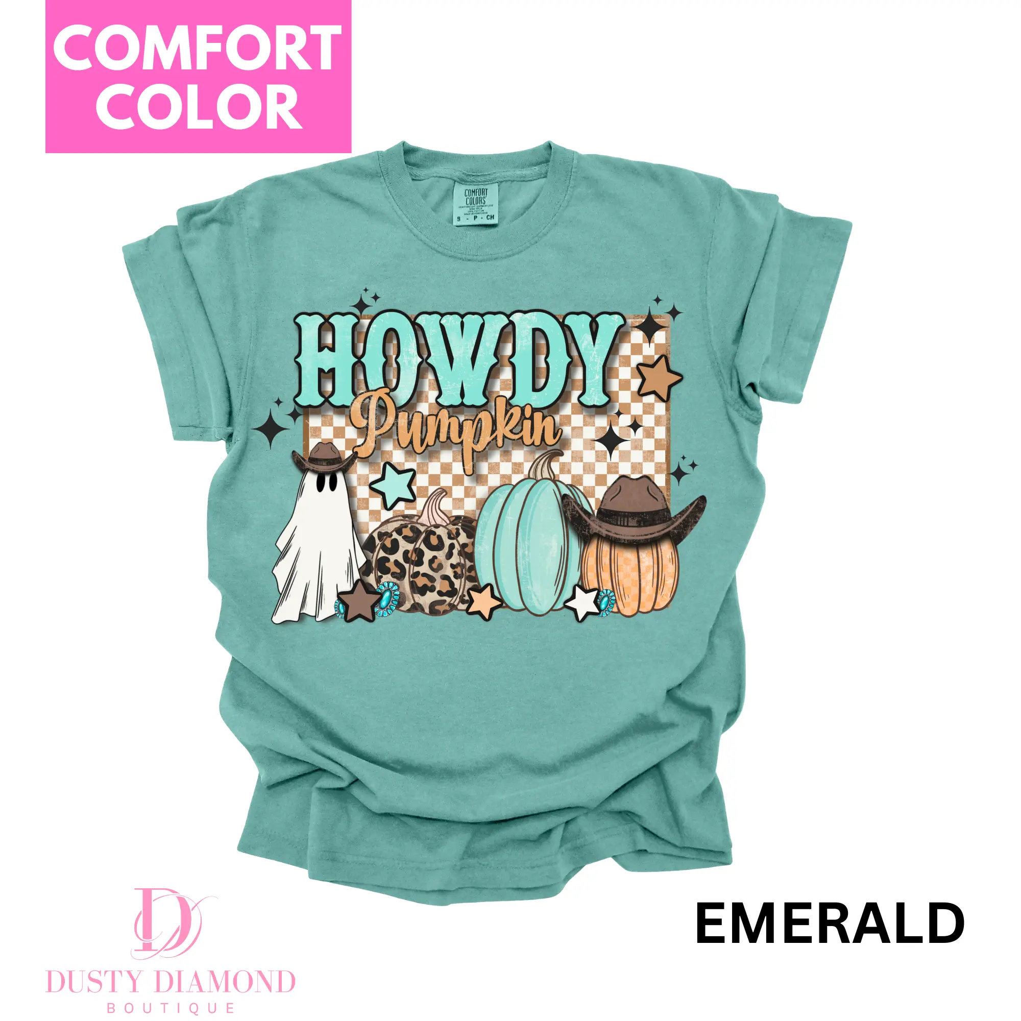 Western Howdy Pumpkin Comfort Color T-shirt