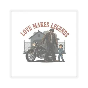 Love Makes Legends Motorcycle Sticker | Kiss-Cut Sticker