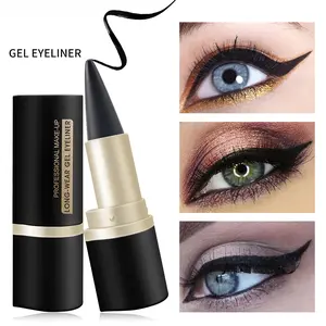 Waterproof Eyeliner Quick-Drying Matte Single-Head Black Solid Rich Eyeliner Pen for Long-Lasting Makeup Cosmetic Product