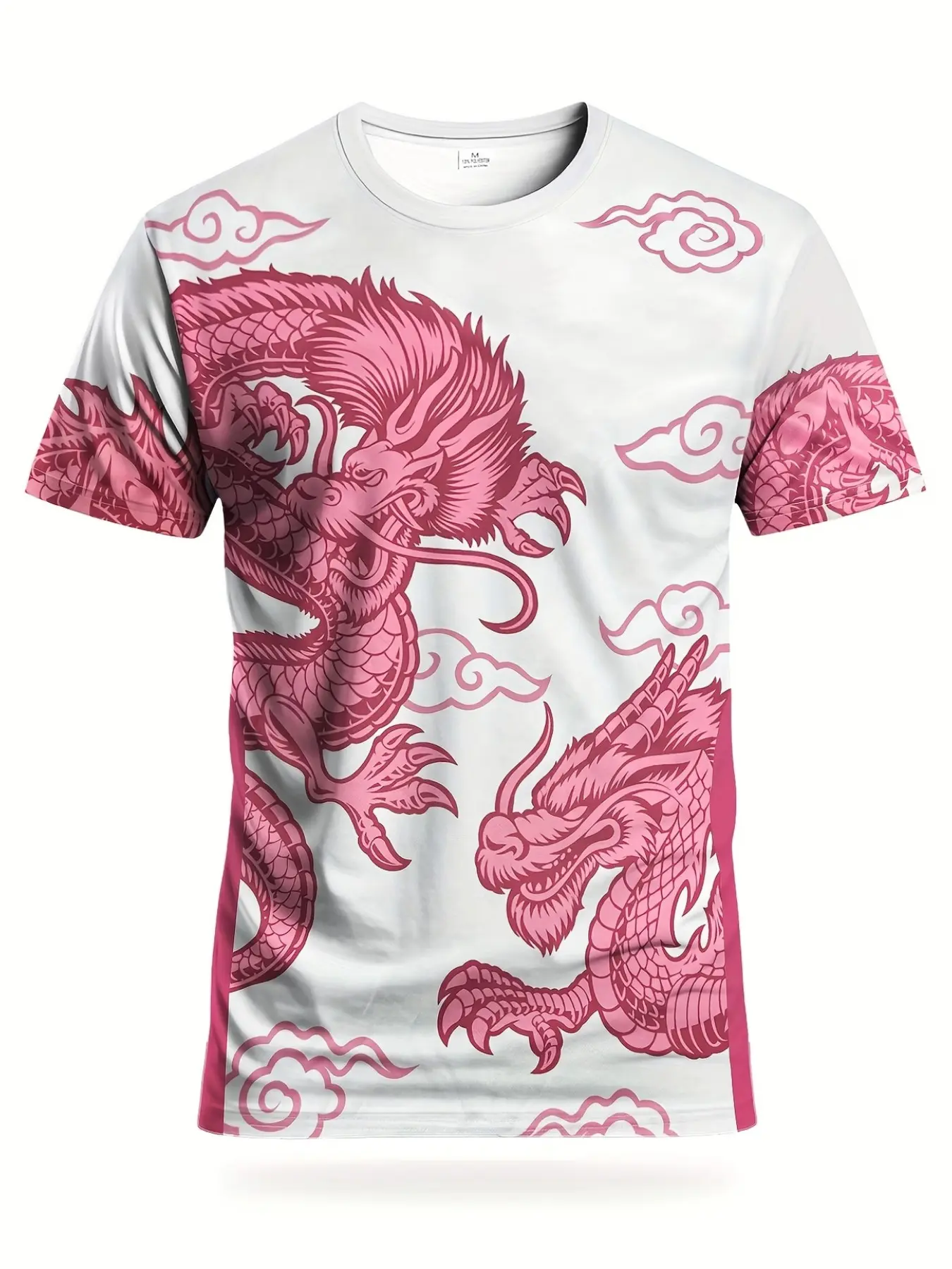 Men's Football Jersey, Breathable Sports Shirt, Dragon Pattern, Lightweight Training Top, Ideal for Games, Gym, Casual Wear