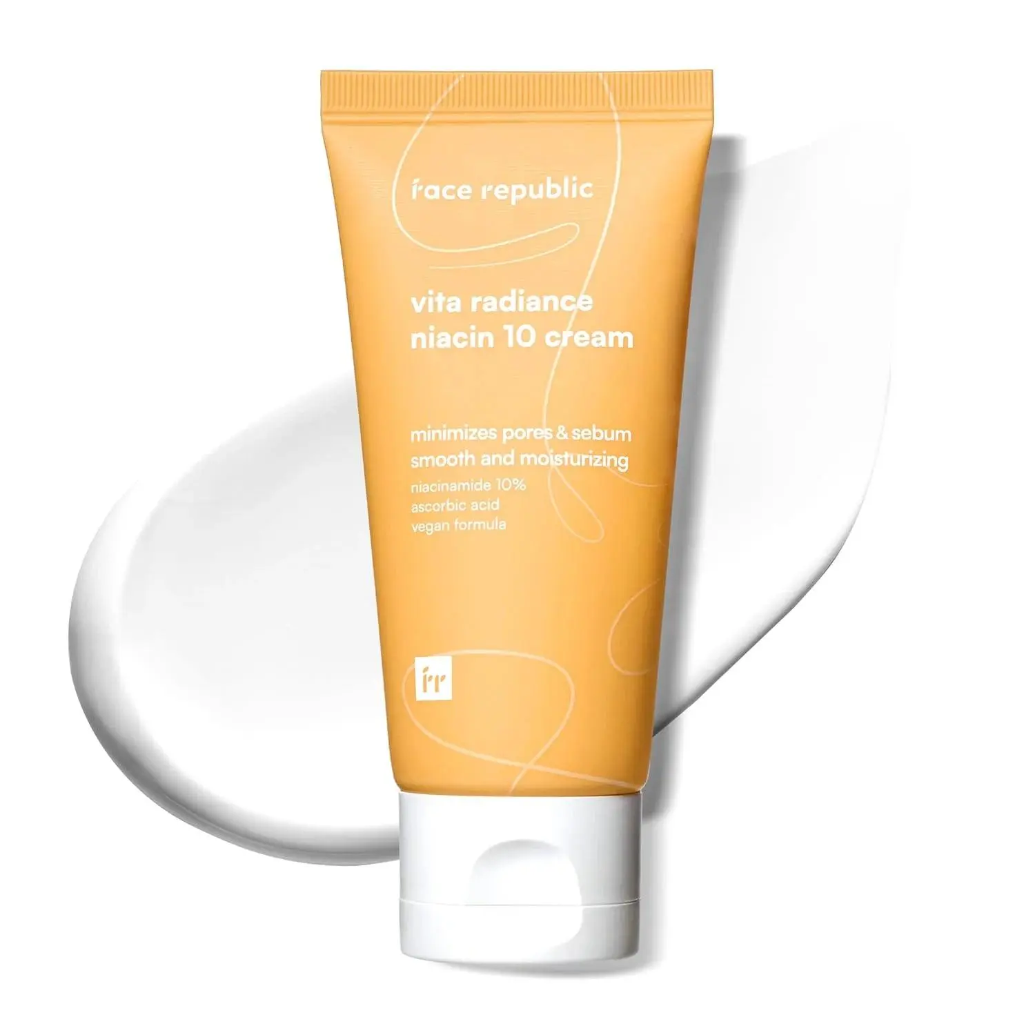 Face Republic Niacin 10 Cream 50ml, Korean 10% Niacinamide Moisturizer with Panthenol, Vitamin C + Hyaluronic Acid for Pores, Shine & Glow