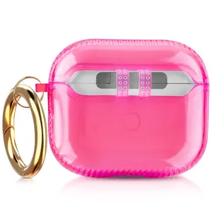 WorryFree Gadgets Apple Airpods 3rd Gen TPU Case w/ Keychain