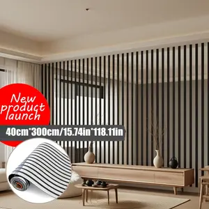 Self-Adhesive 3D Grid Wallpaper Roll, 40x300cm Thick Wall Sticker, Easy Peel & Stick, Mirror Reflective Texture, TV Background Decor