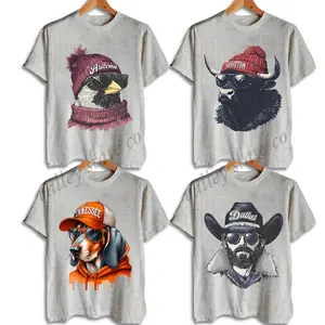 Spirit Animal Football Graphic T-Shirt – Unisex Retro-Style Game Day Tee, City Pride Sports Shirt, Casual Hometown Graphic Top for Fans & Students, Ash/Sport Grey Cotton