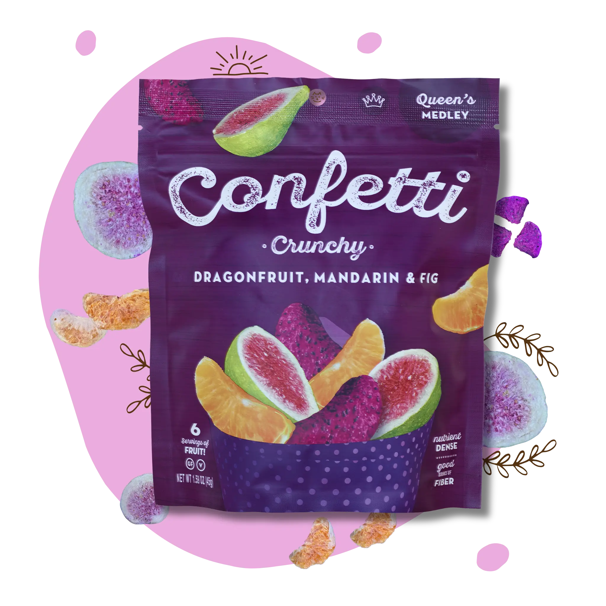 Lovely Dragonfruit, Mandarin Chips & Fig Queen's Medley