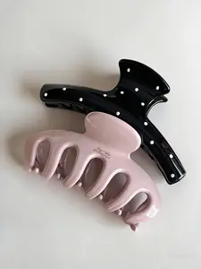 2pcs，Women's Polka Dot Hair Clips Set, Large Size Stylish Accessories for All Occasions, Durable & Versatile Design, Claw Clips