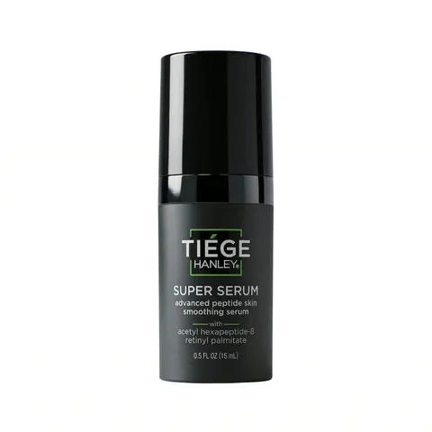 Tiege Hanley Super Serum - Peptides + Retinyl Palmitate + Hyaluronic Acid - Anti-Aging Face Serum for Wrinkles