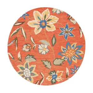 Blossom Collect ion BLM673 6' X 6' Round Rug b y Valerie