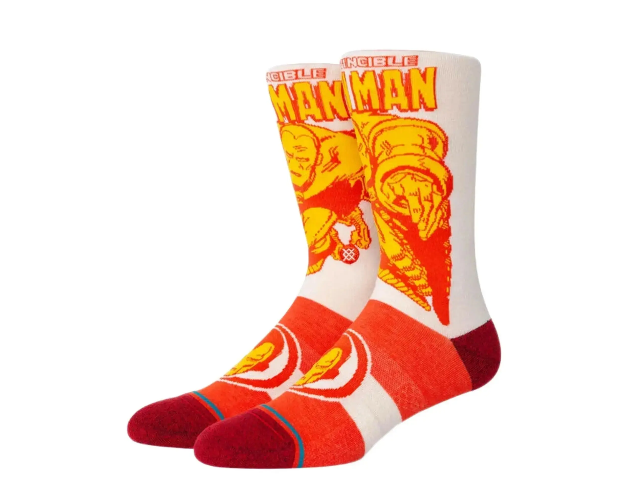 Stance Marvel Iron Man Marquee Crew Socks in Red | Men's