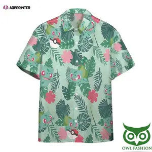 Shop Gearhumans 3D Bulbasaur Hawaiian Shirt – Pokemon Print