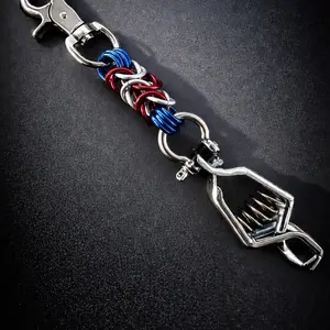 Flags of the World BCWG-HARDLINE Weave Glove Holder with Anodized Aluminum Rings Stainless Steel Shackles High Quality Trigger Snap Heavy Duty Clip Secure Attachment