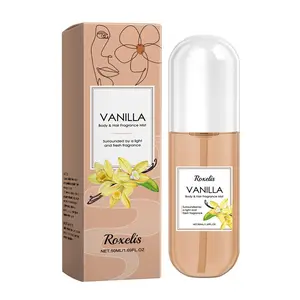 Vanilla Body Fragrance Spray, Flower Spray Perfume, Natural Fresh Eau de Toilette Long Lasting Fragrance Daily Body Hair Perfume Spray, Unisex Perfume for Daily Use, Sweet Fragrance, Scented Fragrance, Fragrances Vanilla