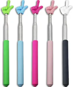 5PCS Teacher Pointer Stick Set – Extendable Classroom Pointers in Fun Colors, Finger Stick for Teaching & Presentations Allthingsaura