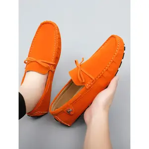 Couple Driving Shoes Set, Multiple Colors Available, Soft Comfortable Flat Casual Loafers, Fashion Bow Decorations, All Seasons Wear, Fashionable LoafersRAIMENTRY