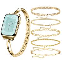 Gold band + Bracelets set