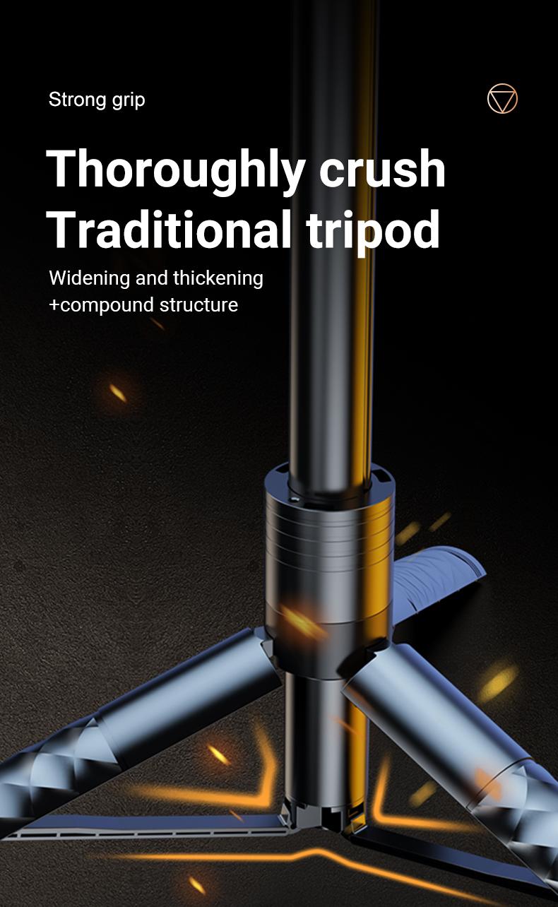 2026 New Upgraded Professional Anti-Shake Gimbal Selfie Stick , 1.7m Extendable Selfie Stick with Tripod Stand & Wireless Remote. 360° Rotation for Vlogging, Compatible With iPhone 17/16/15 & Android Phones.
