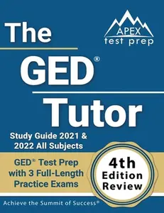 USED-The GED Tutor Study Guide 2021 and 2022 All Subjects: GED Test Prep with 3 Full-Length Practice Exams [4th Edition Review] by Lanni, Matthew (Paperback)