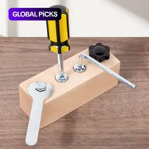 Montessori Early-Education Screw Matching Toy Set, Hand-Eye Coordination and Fine Motor Skills, Cognitive Development, STEM Learning Unisex Wooden Toys for Kids #GLOBAL PICKS