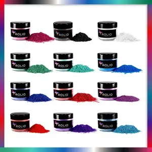 Mica Powder Northern Lights 12 Color Set - 10g Jars