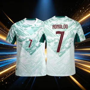 2026 Portugal Home And Away 7# Cristiano Ronaldo Short And Long Sleeve Soccer Jersey Fans Version Breathable