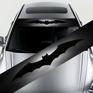 1-Piece Cool Black Bat Pattern Sticker - Waterproof and Scratch Resistant Vinyl Car Sticker - Self-Adhesive Vehicle Exterior/Interior, Laptop, Personalized Trim - Easy to Apply, No Residue Removal - Car Decals for Cars, Trucks, SUVs, Motorcycles