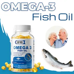 Omega 3 Fish Oil 120 Softgels - Burpless EPA DHA Supplement, No Fishy Aftertaste