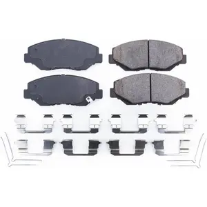PowerStop Front Brake Pads For Acura ILX 2013-15 | Honda Accord 2003-17 | Civic 2012-20 | CR-V 2002-06 | CR-V 2012-16 | Honda CR-Z 2016 - Ceramic Brake Pads With Installation Hardware, 17-914