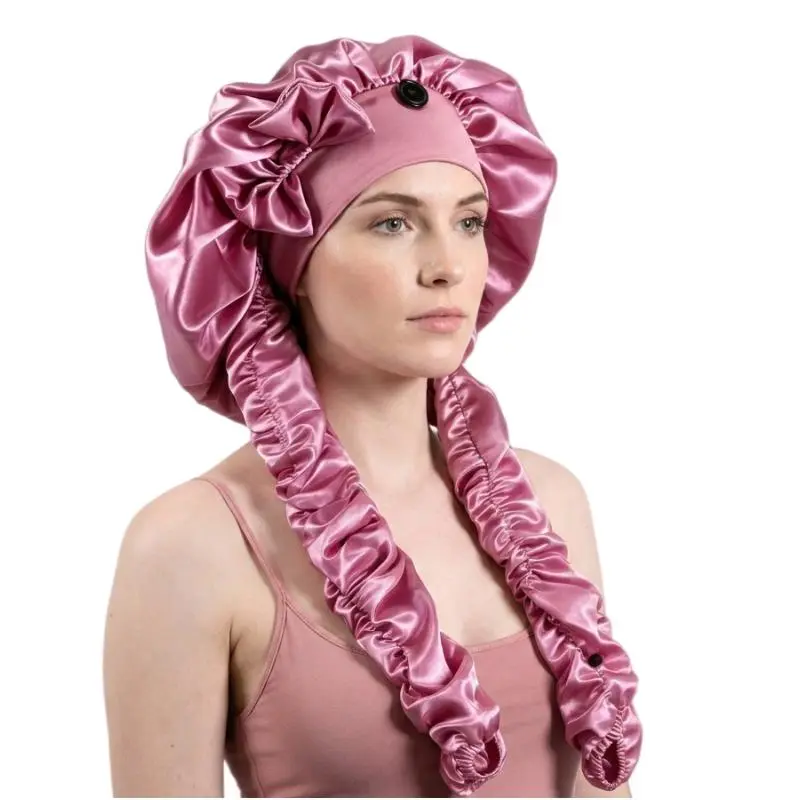 2-in-1 Sleep Hair Bonnet & Sun Protection Cap, Soft Pantyhose Fabric for Daily Hair Care, Comfortable Hair Cover for Sleeping & Outdoor Use, Lightweight and Breathable Headwear