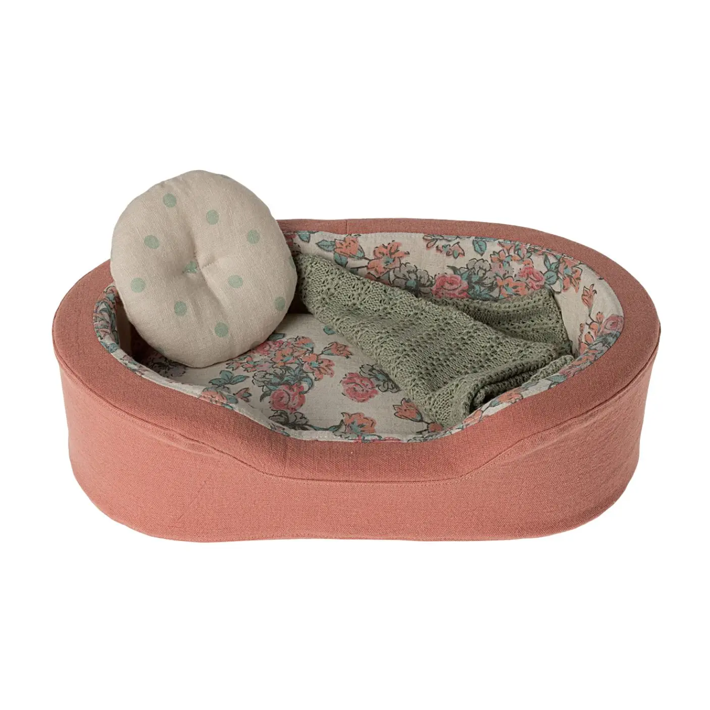 Cosy Basket, Small - Coral by Maileg