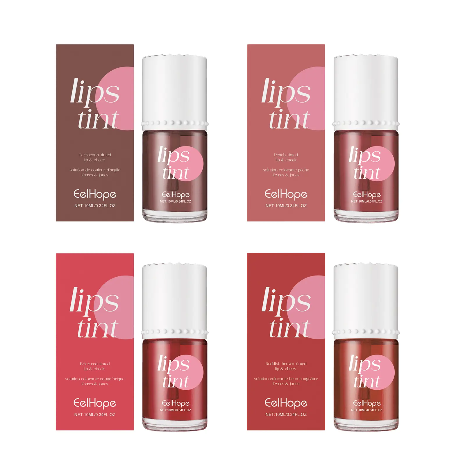 Dual-Use Moisturizing Lip & Cheek Tint, Natural Easy-Coloring, Brightening, Colorful Long-Lasting Makeup